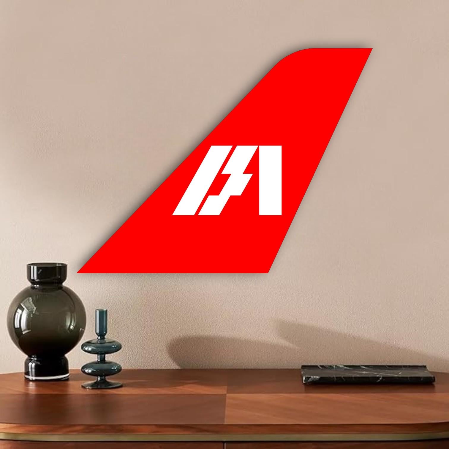 Handmade Indian Airlines Tail Decor: Vintage Aviation Wall Art