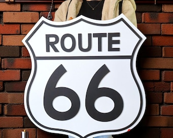 Personalized Route 66 Sign, City and State, Customized Route 66