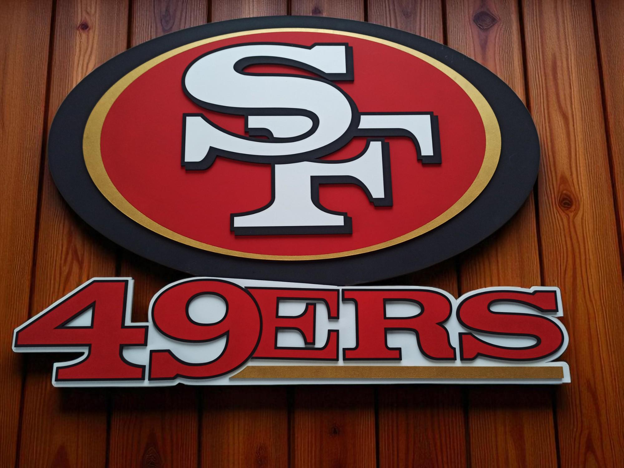 Handmade 49ers Wooden Wall Art: NFL Football Team Logo Sign - Etsy