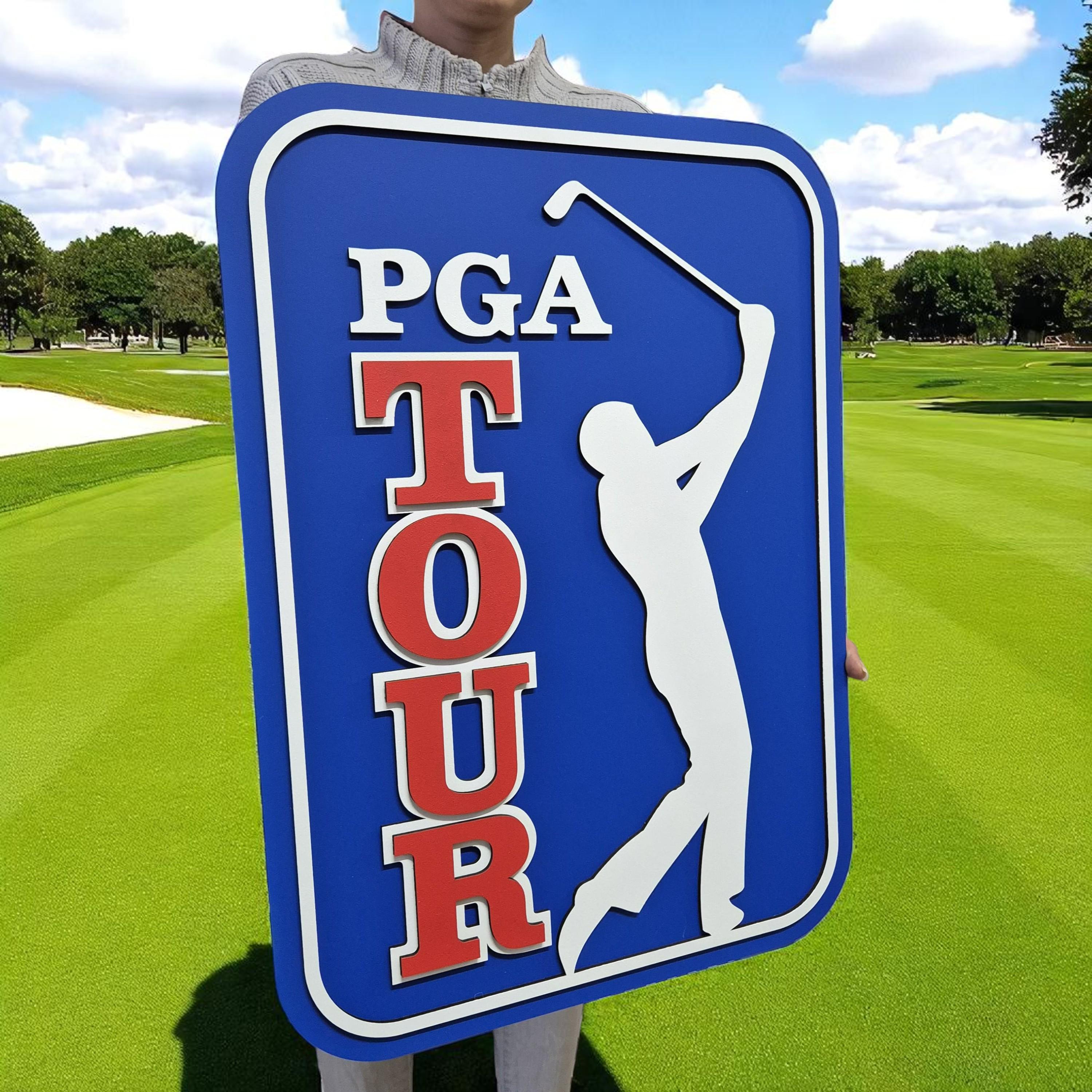 PGA Tour Golf Logo Wood Sign: Vintage Sports Wall Art - Etsy