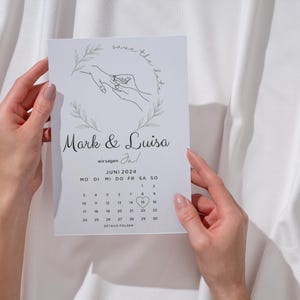 Set di biglietti di nozze – 6 modelli modificabili | Salva la data, invito, menù, biglietto di ringraziamento | Matrimonio | Scarica | Congratulazioni | Felicità | A6