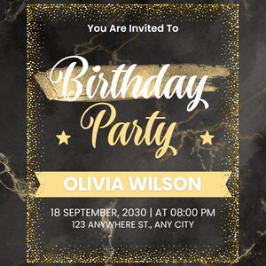 Digital Birthday Invitation
