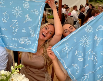 Custom Bandanas and Scarves | Personalised Wedding Favours | Hen Do, Bachelorette, Party Accessories