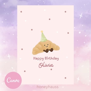 Digital Birthday Card, Jellycat Birthday Party, Printable