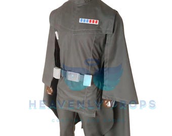 Black Imperial Officer Cosplay Poncho, Star Wars Imperial Uniform, Custom Made to Measure Costume