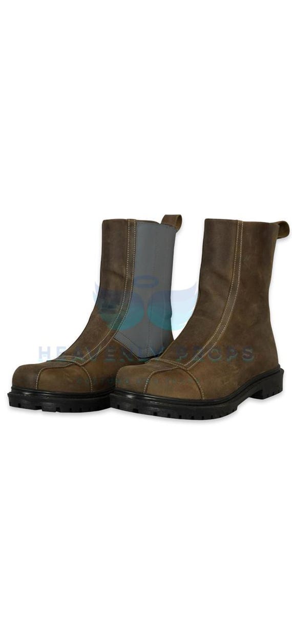 Star Wars cosplay, The Mandalorian Din Djarin boots, Mandalore style leather, custom size, shoes