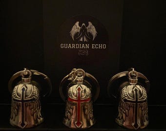Biker Guardian Bell: Cross Charm - Good Luck Motorcycle Gift
