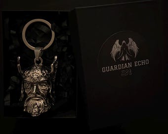 Viking Bell Biker Gift Guardian Bell Odin Bell Good Luck Charm Viking Odin Chain
