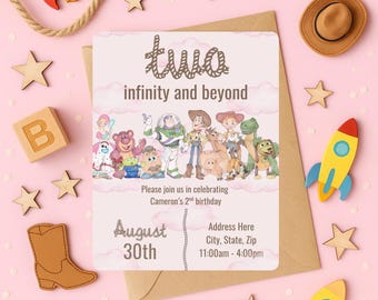 Toy Story 2nd Birthday Invitation: Two Infinity and Beyond (Digital Download)