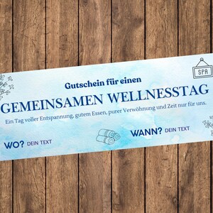 Luxurious Spa Day Experience for Two - Customize and Print Instantly! Spa Day Ticket - Spa Day Coupon - Spa Day Certificate Wellness Voucher
