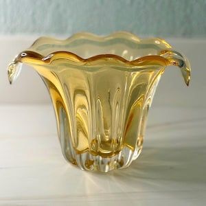 Murano-inspired Teleflora looped ear flower  vase