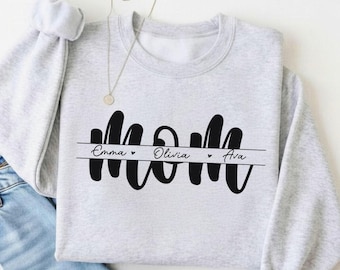 Custom Mom Shirt, Personalized Mama Gift, Mother's Day Gift, Custom Name Shirt, Children Name Mom Shirt, New Mom Gift, First Time Mom