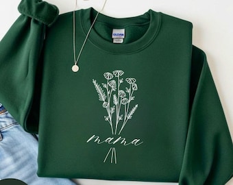 Mama Shirt, Floral Mom Shirt, Mama Life Shirt, Mother’s Day Gift, New Mom Gift, Gift for Moms, Aesthetic Mom Tee, Mama Birthday Shirt