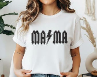 Retro Mama Shirt, Lightning Bolt Mama Shirt, Rock And Roll Mama Shirt, Vintage Style Mother's Day Gift, Mom Life Shirt, Gift For Mom Shirt