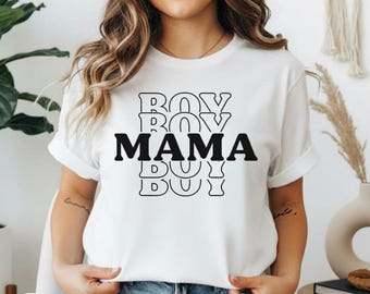 Boy Mom Shirt, Mom of Boys Shirt, Cute Mom Life Tee, Mother's Day Gift, Mama of Boys Shirt, Announcement Shirt,Motherhood Gift, Gift For Mom