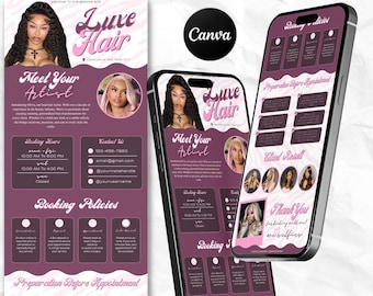 Hairstylist Acuity Scheduling Template, Hair Stylist Booking Website, Professional Acuity Website Template, Nail Tech Lash Tech Website