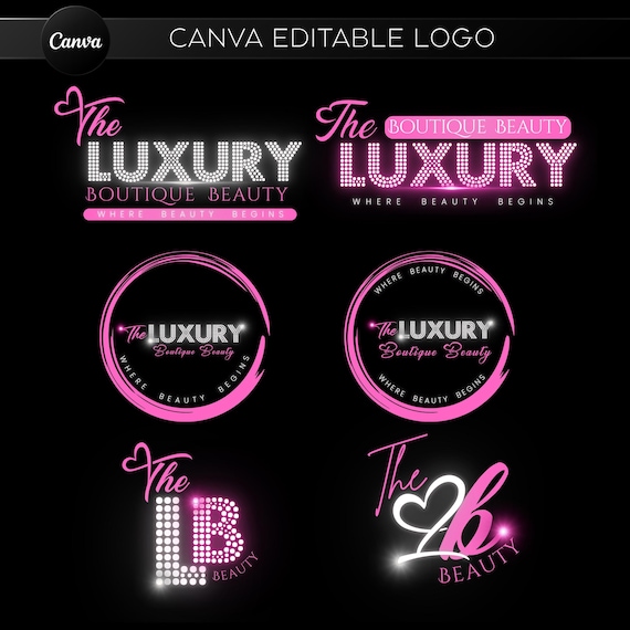 Beauty Logo Design, Business Logo, Professional Logo, Hair Logo, Lash Logo, Nail Logo, Makeup Logo, Custom Logo Design, DIY Canva Logo