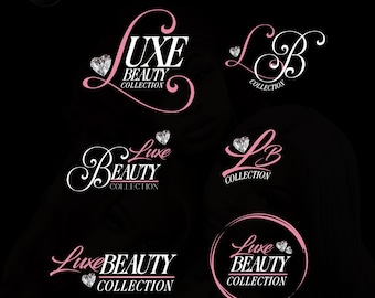 Editable Beauty Business Logo: Minimalist Salon Branding (Canva Template)