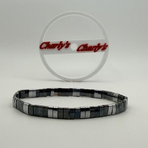 bracelet homme , perle tila , Miyuki plate , cadeau