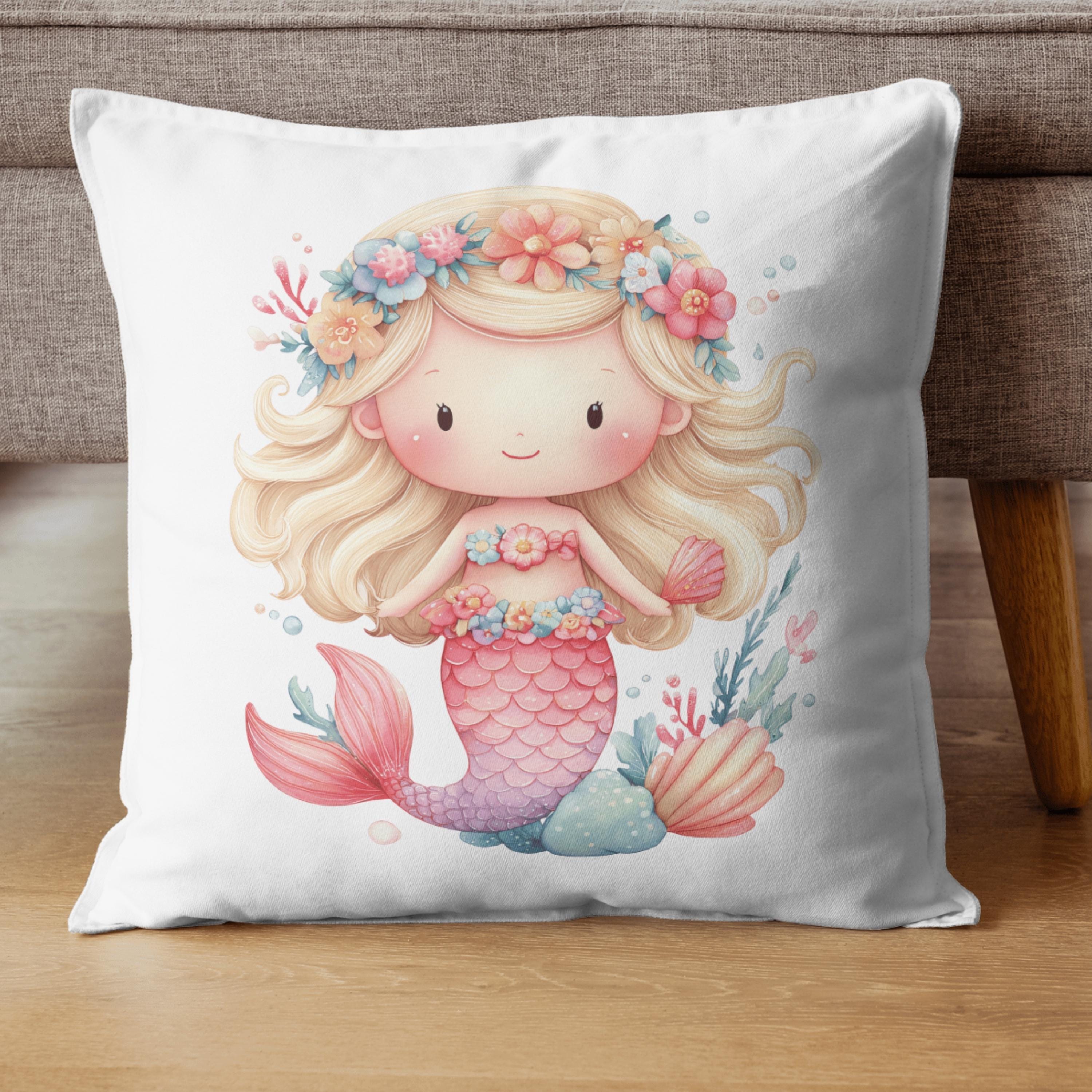 16 PNG Watercolor Mermaid Clipart Set | Ocean Nursery (digital Download ...