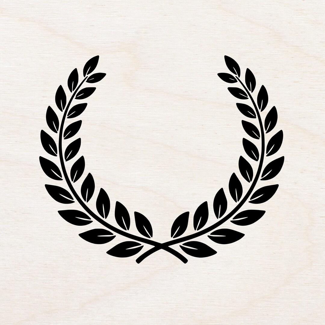 Laurel Wreath SVG Leaf Frame Wedding Laurel Circle Monogram Cricut ...