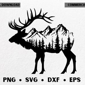 屋外のヘラジカ（SVG） / 二重露光のPNG画像 / レーザーで焼いたヘラジカ（SVG） / 二重露光の動物 / 森の中のヘラジカ（SVG） / ヘラジカ狩り（SVG） / 商用