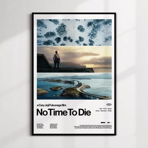 No Time To Die Movie Poster | Modern Wall Art, James Bond 007 Action Film (PDF Download)