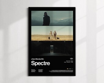 Spectre Movie Poster | Modern Wall Art, James Bond 007 Action Film (PDF Download)