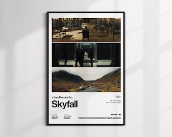 Póster de la película Skyfall / Arte mural moderno, película de acción de James Bond 007 (Descarga en PDF)