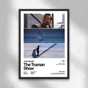 The Truman Show Movie Poster | Modern Wall Art, Mystery Comedy Film (PDF Download)
