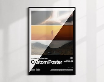 Póster de película personalizado / Diseño gráfico minimalista, arte mural moderno (hecho a pedido)
