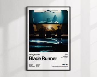 Blade Runner Movie Poster | Ridley Scott Sci-Fi Film | Minimalist Modern Wall Art | Digital Download