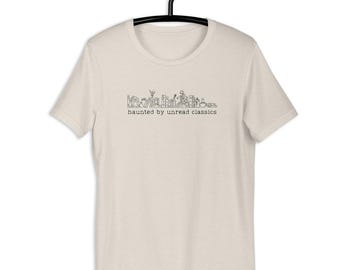 Camiseta unisex "Atormentado por clásicos no leídos" de Bookish Booktok