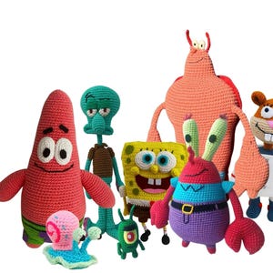 Crochet Pattern Bundle – 8 Amigurumi Characters PDF (Instant Download, US Terms)