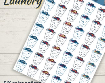 Laundry Day Reminder Stickers for Tracking Your Clothes Usage, Functional Planner Sticker Sheets for