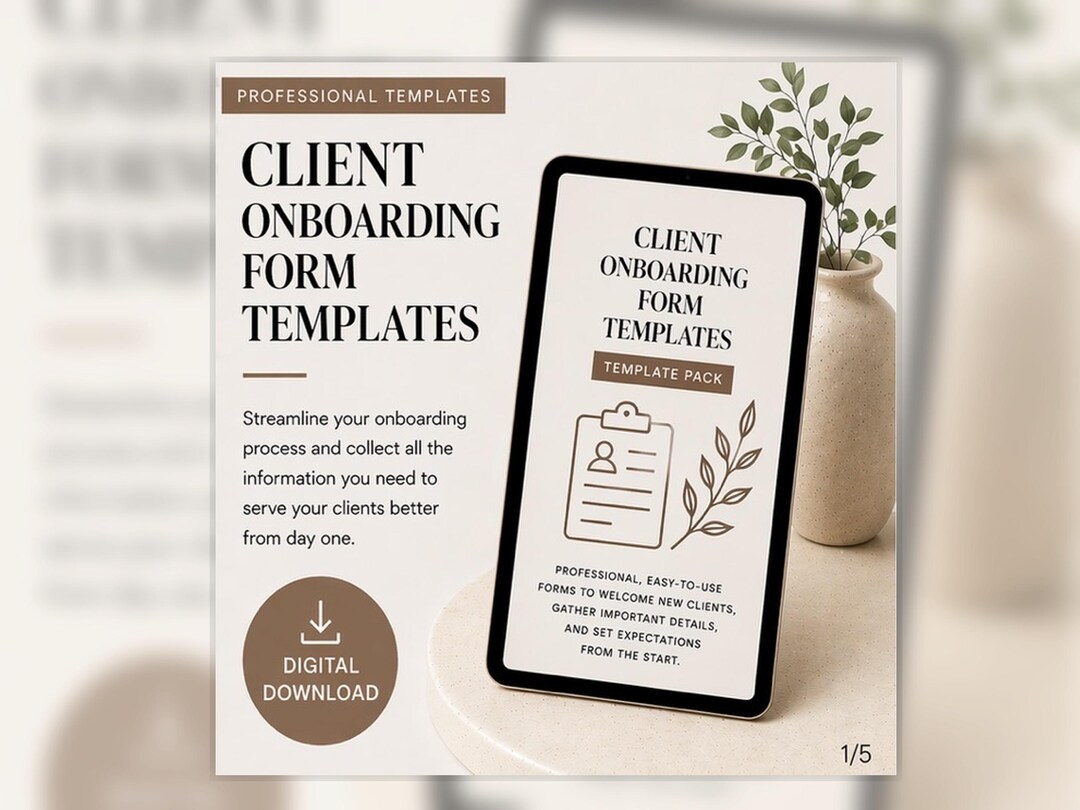 Client Onboarding Questionnaire Template | New Client Intake Form ...