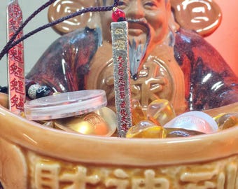 Taoist Thunder God Pendant Necklace – Amulet for Protection & Blessing-Customizable Consecration Service
