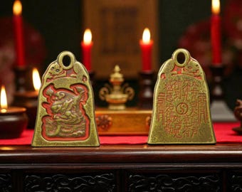 Blessed Zhong Kui Copper Talisman: Taoist Guardian for Protection & Wealth-Customizable Consecration Service