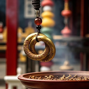 Taoist Qiankun Rings: Feng Shui Protection Amulet - Meditation Fidget Tool
