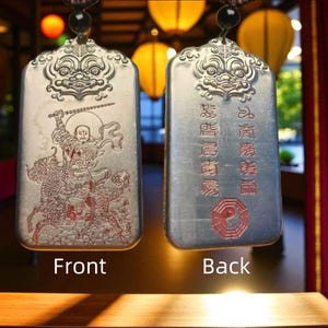 Handcrafted Pure Copper Thunder God Talisman - Taoist Protection Amulet Gift for Home Defense & Spiritual Cleansing-Evil Ghost Defence