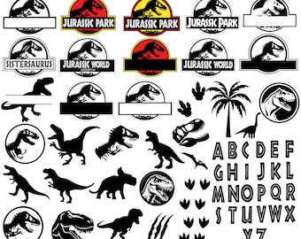 60 Jurassic Park Svg Png Bundle, Dinosaur Svg Png, Jurassic Park Clipart, Jurassic World Park Dxf Svg Png, Cricut Cut Files,Digital Download