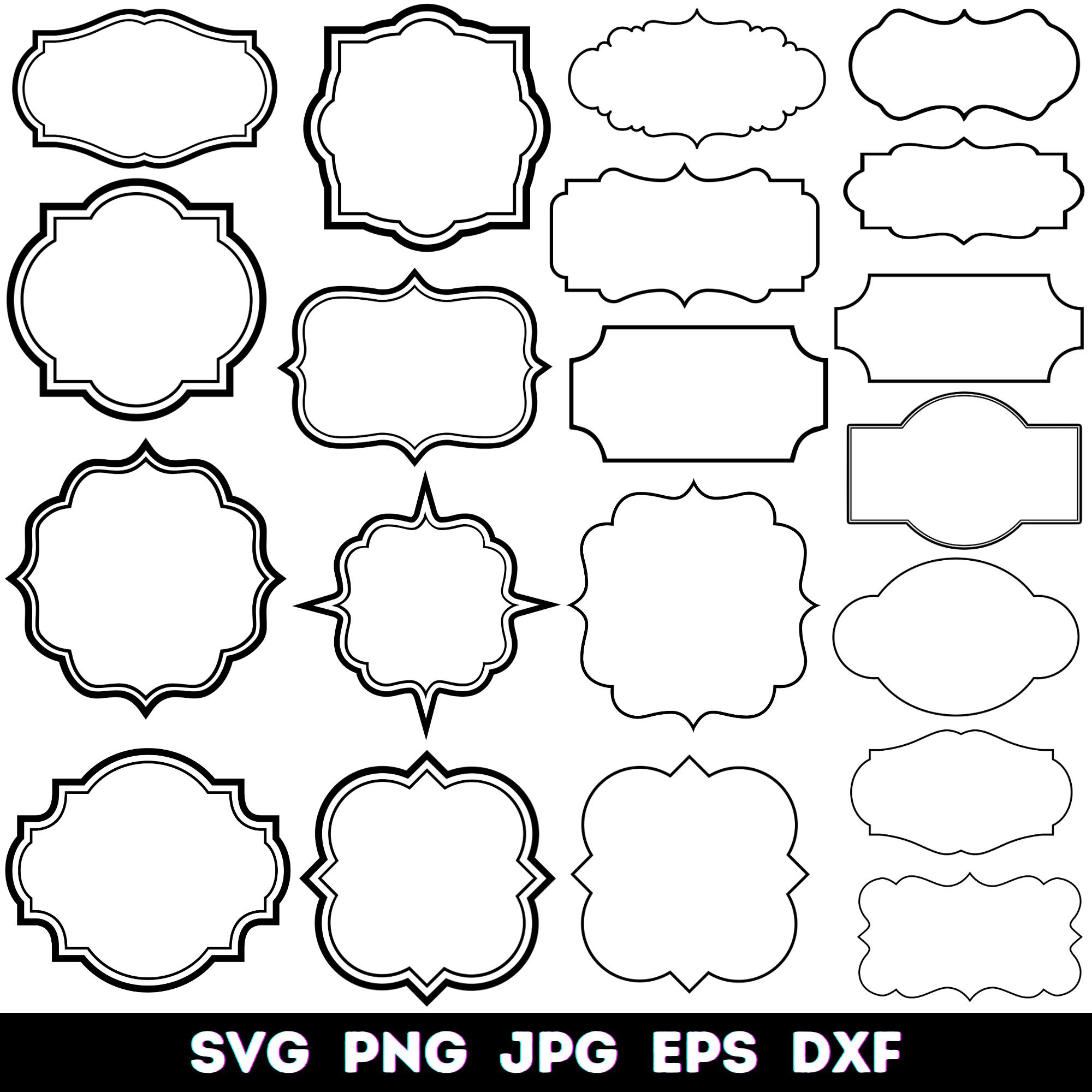 Classic Frames Svg Bundle, Labels Svg Png, Label Borders Svg ...