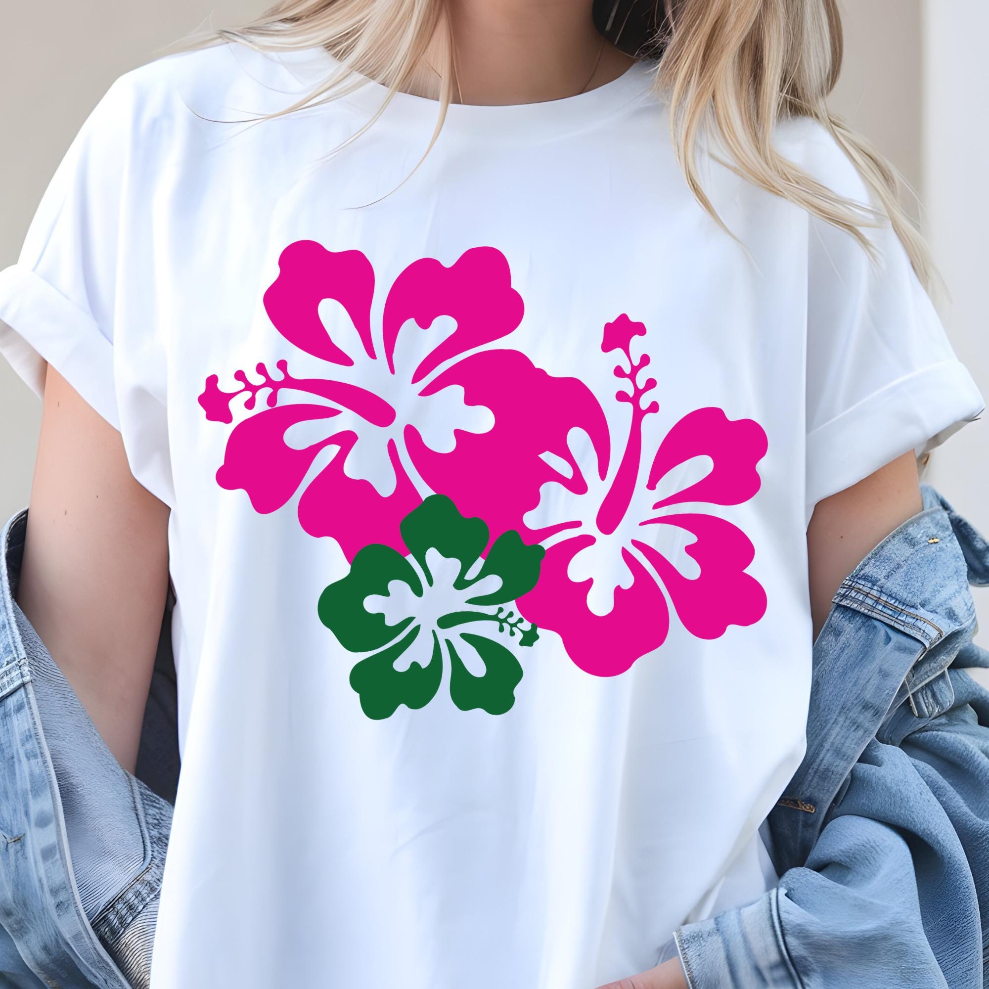 Hibiscus Flowers Svg Bundle, Hibiscus Svg Png, Tropical Floral Clipart ...
