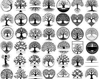 Family Tree Svg Bundle, Family Tree Svg, Tree Of Life Svg, Family Love Svg, Tree Roots Svg, Family Svg, Family Tree Clipart,Instant Download