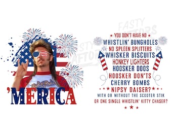 Joe Dirt Merica 4th July Png, Joe Dirt Png, 4th Of July Png, America Png, Independence Day Png, Patriotic Png, Sublimation, Instant Download