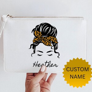 Personalized Make Up Bag, Gift For Mom, Custom Make Up Bag, Personalized Cosmetic Bag, Travel Makeup Bag, Best Mom Gift, Gift For Her