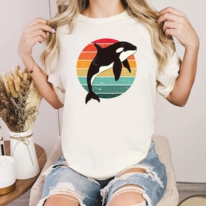 Orcas Shirt, Orcas Geschenk, Orca Shirt, Ozean Natur Shirt, Meerestier Shirt, Delfin Shirt, Tier Shirt, Marine Shirt, Wal Shirt, Geschenke