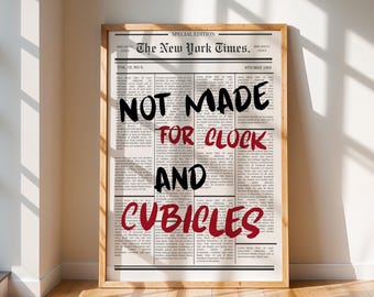 Motivational Entrepreneur Quote Matte Vertical Poster | Office Wall Art
