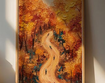 Lámina decorativa de pared "Aventura de Otoño": una decoración vibrante para espacios acogedores.