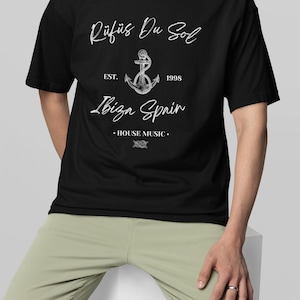 Rüfüs Du Sol Shirt, Unisex T-Shirt, Electronic Music, Summer Vibe, Mediterranean Design, House Music Lover Tee, Old Money Style Fashion